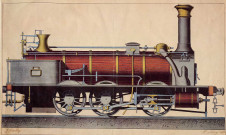 Locomotive à vapeur. J. Gisclon. Millery 1873