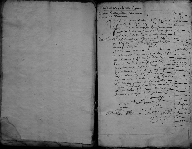 Etude de Me Jean Denis à Amiens (étude n°21). Minutes de l'année 1644