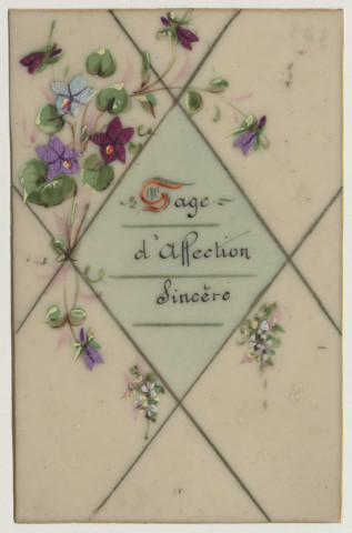 Gage d'amitié sincère. Des fleurs