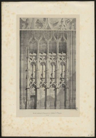 Extrémité méridionale de transept de la Cathédrale de St-Quentin. Picardie