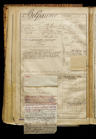 Belpaume, Albert Gabriel, né le 06 janvier 1880 à Abbeville (Somme), classe 1900, matricule n° 558, Bureau de recrutement d'Abbeville
