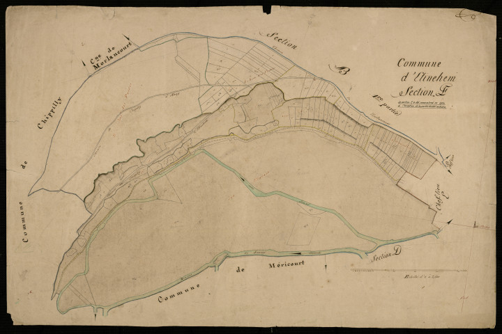 Plan du cadastre napoléonien - Etinehem : E