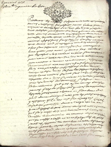 Etude de Me Charles Machart à Amiens (étude n°16). Minutes de l'année 1730