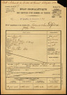 Lefèvre, Joseph Pierre, né le 17 août 1885 à Amiens (Somme), classe 1905, matricule n° 1458, Bureau de recrutement d'Amiens