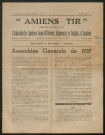 Amiens-tir, organe officiel de l'amicale des anciens sous-officiers, caporaux et soldats d'Amiens, numéro 45 (avril 1937)