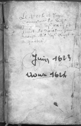 Etude de Me Martin Caron à Amiens (étude n°4). Minutes des années 1623-1624