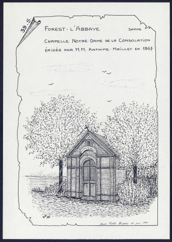 Forest-l'Abbaye : chapelle ND de la consolation - (Reproduction interdite sans autorisation - © Claude Piette)