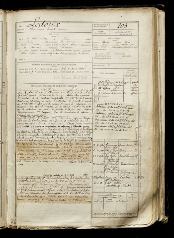 Ledoux, Albert Eugène Avariste, né le 09 février 1896 à Vron (Somme), classe 1916, matricule n° 203, Bureau de recrutement d'Abbeville