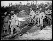 Front de la Somme en 1916. Groupe de soldats, infirmiers