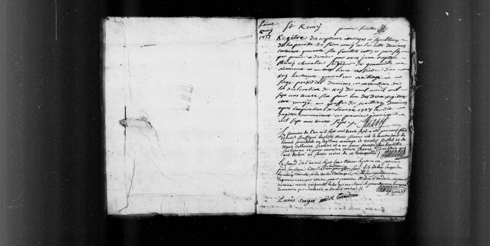 Amiens (Saint-Rémy) : baptêmes, mariages, sépultures