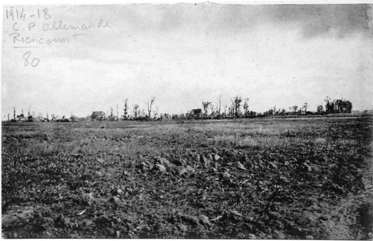 Guerre 1914-1918. Vue du village dévasté