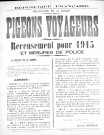 Pigeons voyageurs - Recensement pour 1915 et mesures de police
