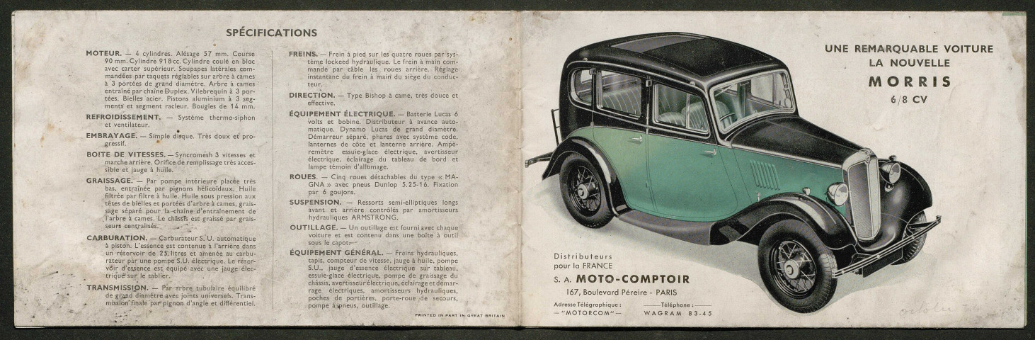 Publicités automobiles : Morris
