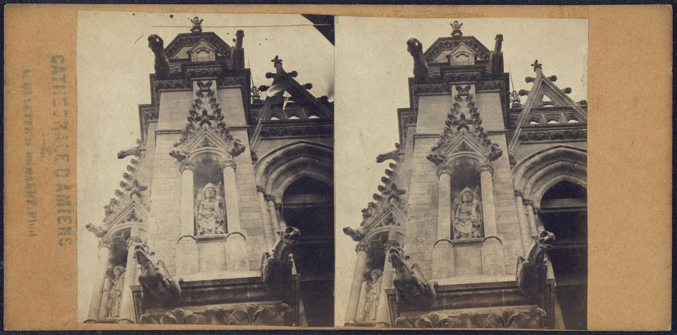 La cathédrale d'Amiens. Tour nord, détail