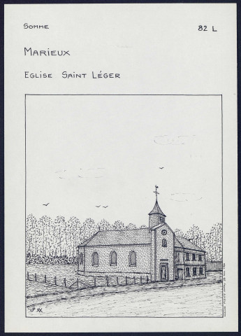 Marieux : église Saint-Léger - (Reproduction interdite sans autorisation - © Claude Piette)