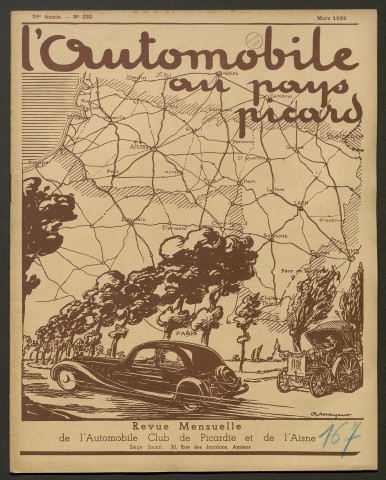 L'Automobile au Pays Picard. Revue mensuelle de l'Automobile-Club de Picardie et de l'Aisne, 330, mars 1939