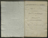 Liste du contingent départemental (par arrondissement et par canton) de l'année 1821