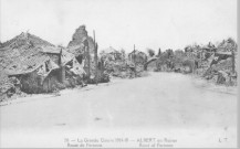 La grande guerre 1914-18 - Albert en ruines - Route de Péronne - Road of Péronne