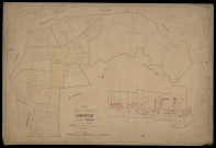 Plan du cadastre napoléonien - Lawarde-Mauger-L'hortoy (L'Hortoy) : Hortoy (L'), section unique (devenue section E de la commune de Lawarde-Mauger-l'Hortoy) et partie développée