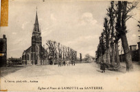 Eglise et place de Lamotte-en-Santerre