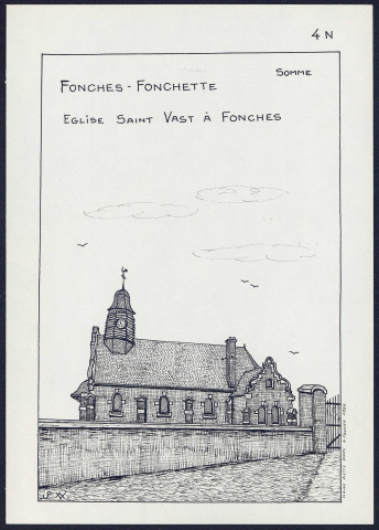 Fonches-Fonchette : église Saint-Vast à Fonches - (Reproduction interdite sans autorisation - © Claude Piette)
