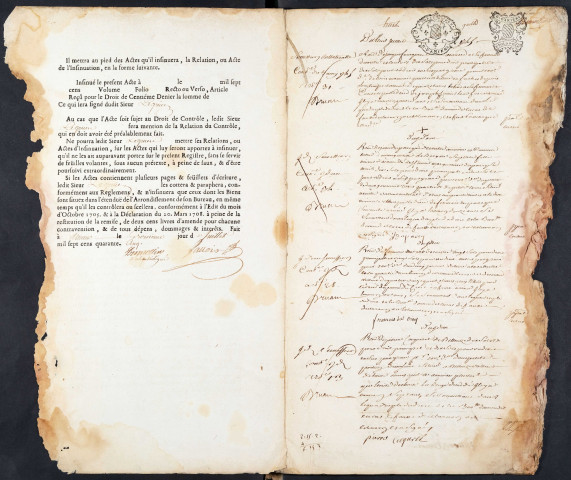 Centième denier du bureau de Conty pour la période du 8 juillet 1745 au 31 octobre 1747