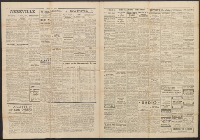Le Progrès de la Somme, numéro 22276, 9 - 10 février 1941