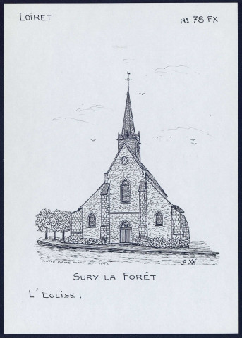 Sury-la-Forêt (Loiret) : l'église - (Reproduction interdite sans autorisation - © Claude Piette)