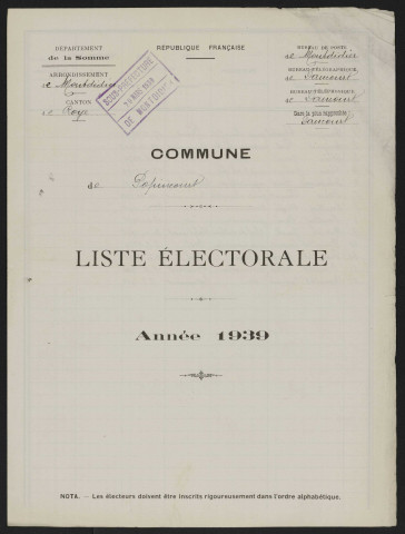 Liste électorale : Dancourt-Popincourt (Popincourt)