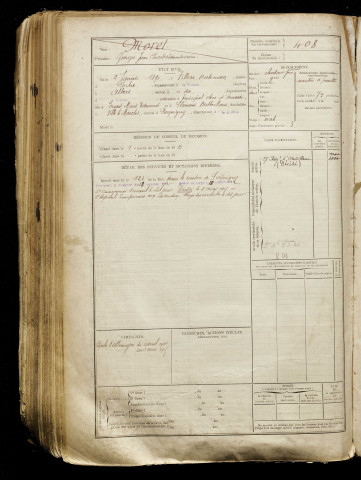 Morel, Georges Jean Charles Edmond, né le 02 janvier 1891 à Villers-Bretonneux (Somme), classe 1911, matricule n° 408, Bureau de recrutement d'Amiens