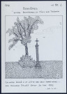 Bonnières (Oise) : calvaire étigé à la limite de Bonnières et Milly-sur-Thérain par Edouard Gillet Jamet le 20 mai 1872 - (Reproduction interdite sans autorisation - © Claude Piette)