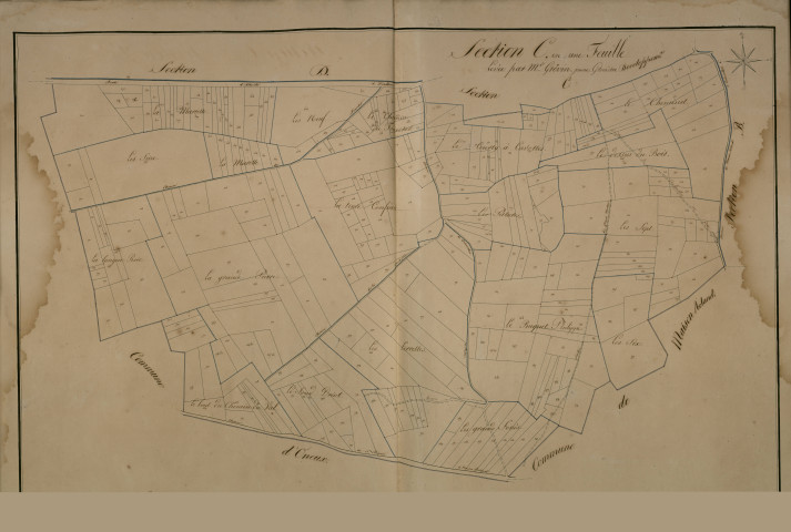 Plan du cadastre napoléonien - Coulonvillers : C
