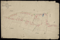 Plan du cadastre napoléonien - Tilloloy : développement des sections B et C