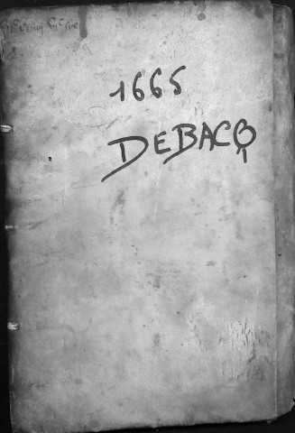 Etude de Me Henri Debacq à Amiens (étude n°16). Minutes des années 1605-1606