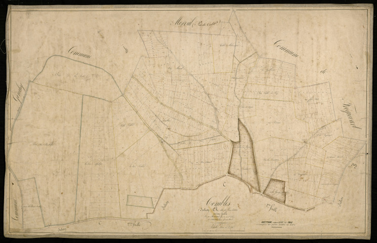 Plan du cadastre napoléonien - Combles : Bois d'Artois (Le), A