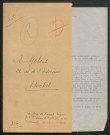 Témoignage de Gobert, Elie et correspondance avec Jacques Péricard
