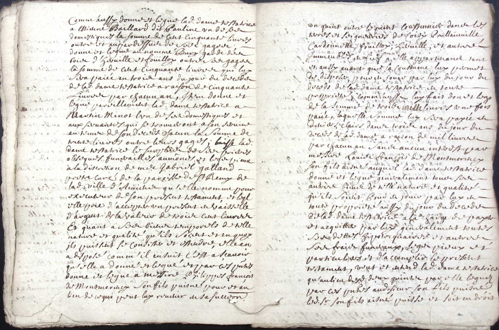 Etude de Me Adrien Dehen à Amiens (étude n°24). Minutes des années 1720-1721
