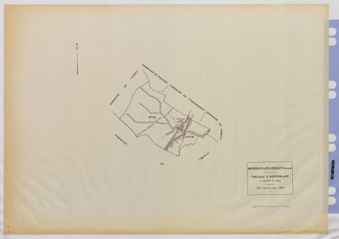 Plan du cadastre rénové - Neuville-lès-Loeuilly : tableau d'assemblage (TA)