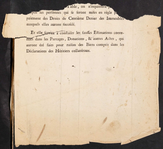 Tables des décès et extraits de sépulture du bureau de Conty pour la période 1739-1771
