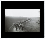 Manoeuvres d'octobre 1902 - 8e bataillon de chasseurs route de Cagny à Saint-Fuscien