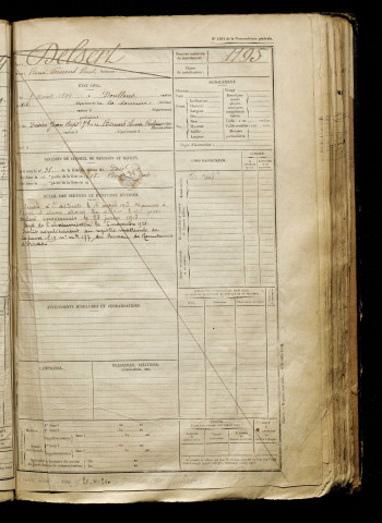 Delsert, René Fernand Paul, né le 05 août 1899 à Doullens (Somme), classe 1919, matricule n° 1195, Bureau de recrutement d'Abbeville