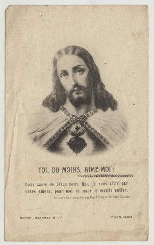 Toi, du moins, aime-moi ! Le Sacré Coeur de Jésus