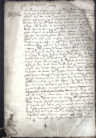 Etude de Me Jean Denis à Amiens (étude n°21). Minutes des années 1628-1669