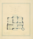 Propriété de M. de Maulde : plan du rez-de-chaussée par l'architecte Paul Delefortrie