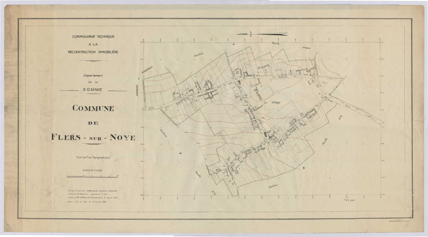 Flers-sur-Noye. Commissariat Technique à la Reconstruction Immobilière