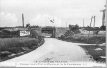 Passage sous le pont de chemin de fer de Fouencamps