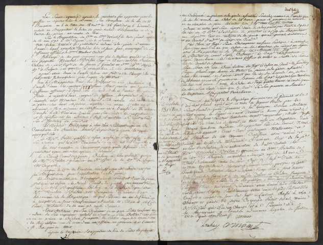 Maison d'arrêt d'Amiens. Condamnés par le tribunal criminel et par la cour d'assise. Registre d'écrou : numéros 1 à 411. 17 floréal an VII (06 mai 1799) - 20 décembre 1813