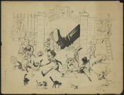Hotel de Ville (Illustration montrant des personnes et de animaux)