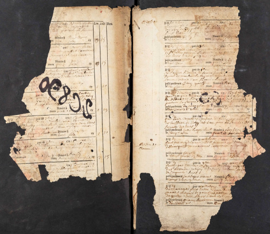 Contrôle des actes du bureau de Conty pour la période du 7 août 1707 au 30 avril 1710