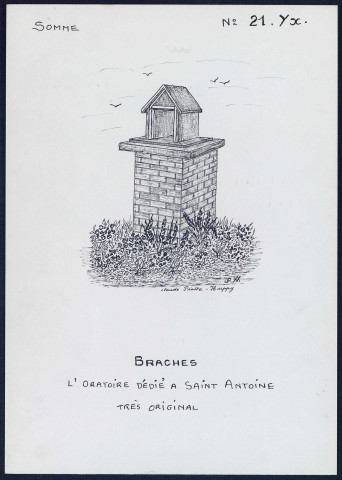 Braches : oratoire dédié à Saint-Antoine - (Reproduction interdite sans autorisation - © Claude Piette)